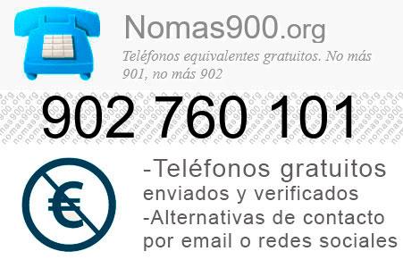 Teléfono 902760101