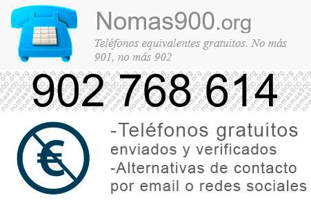 Teléfono 902768614