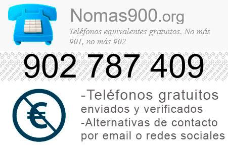 Teléfono 902787409