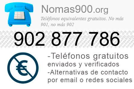 Teléfono 902877786