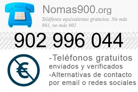 Teléfono 902996044