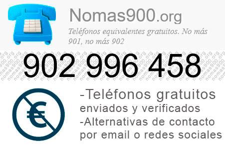 Teléfono 902996458