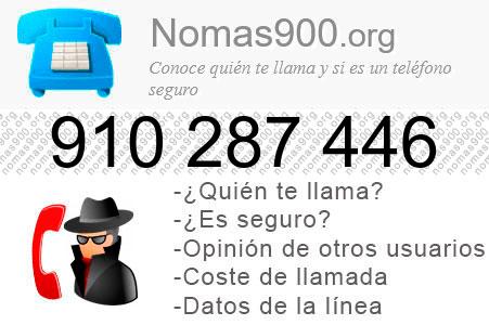 Teléfono 910287446