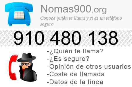 Teléfono 910480138
