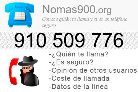 Teléfono 910509776