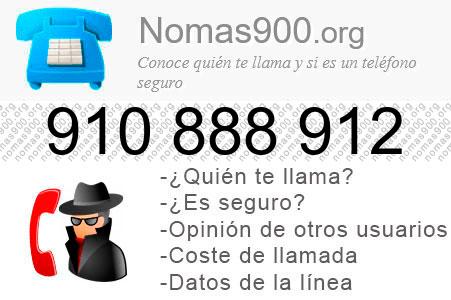 Teléfono 910888912