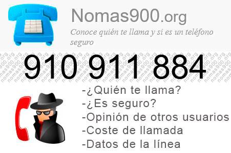 Teléfono 910911884