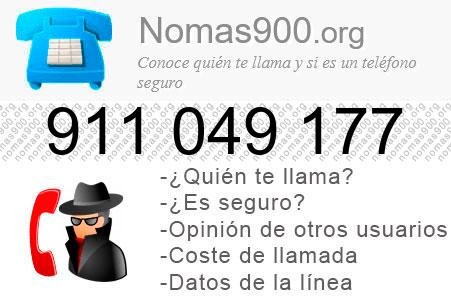 Teléfono 911049177