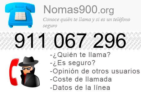 Teléfono 911067296