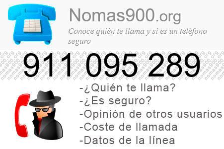 Teléfono 911095289