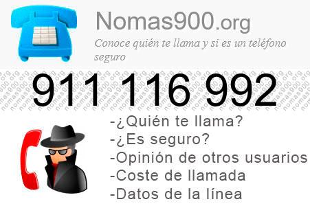 Teléfono 911116992