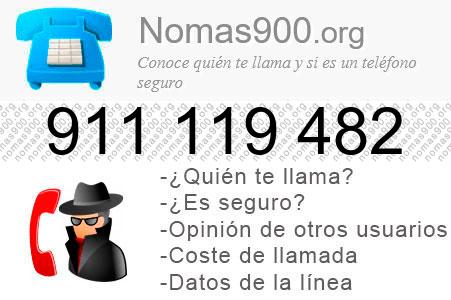 Teléfono 911119482