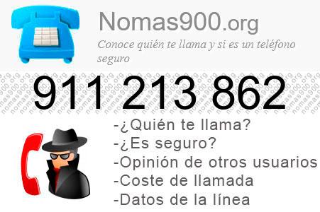 Teléfono 911213862