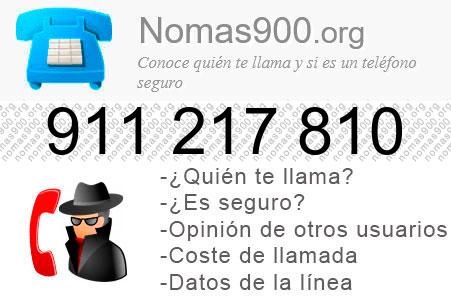 Teléfono 911217810