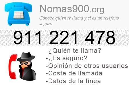 Teléfono 911221478