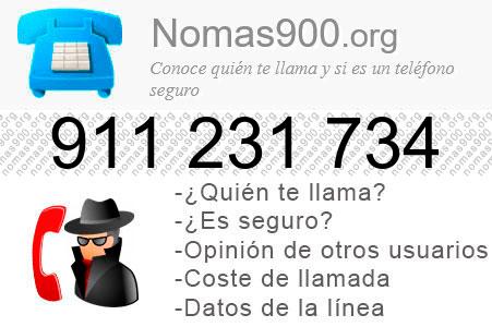 Teléfono 911231734