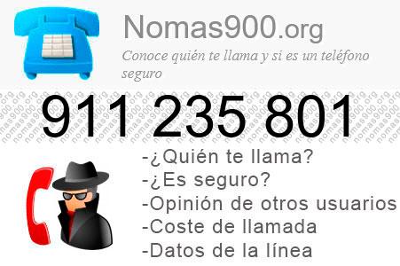 Teléfono 911235801