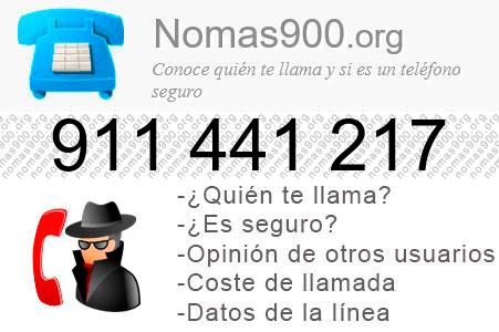 Teléfono 911441217