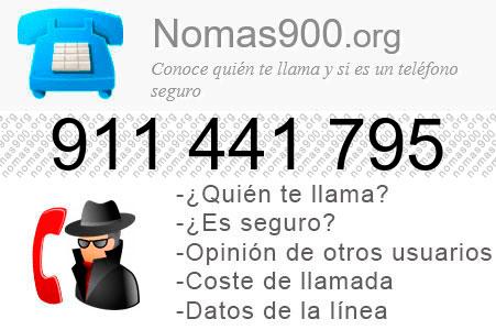 Teléfono 911441795