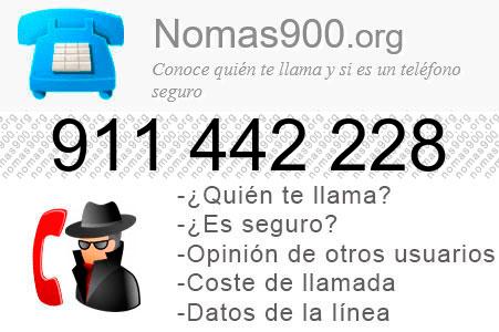 Teléfono 911442228