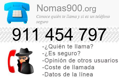 Teléfono 911454797