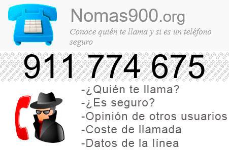 Teléfono 911774675