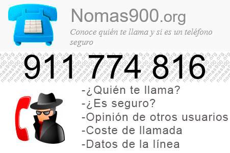 Teléfono 911774816