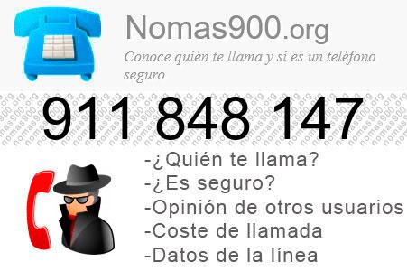 Teléfono 911848147