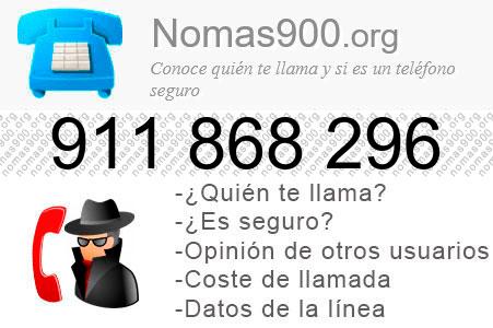 Teléfono 911868296