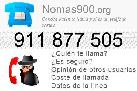 Teléfono 911877505