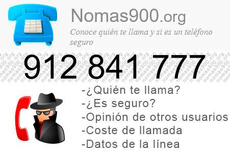 Teléfono 912841777