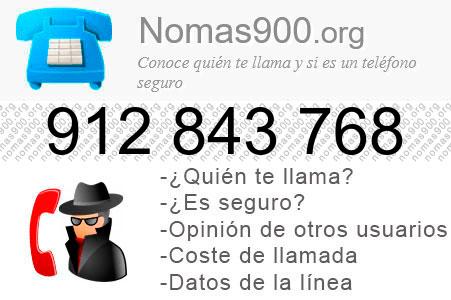 Teléfono 912843768