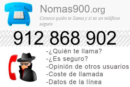 Teléfono 912868902