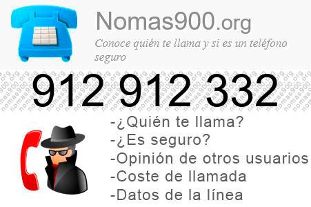 Teléfono 912912332