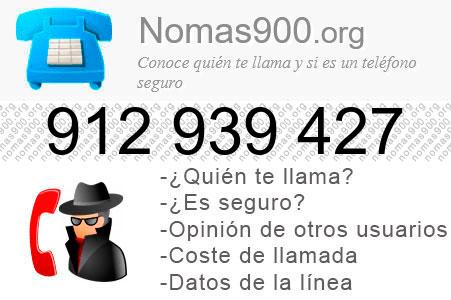 Teléfono 912939427