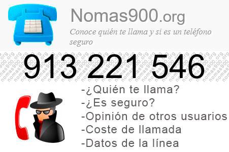 Teléfono 913221546