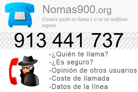 Teléfono 913441737