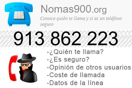 Teléfono 913862223