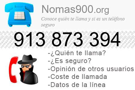 Teléfono 913873394