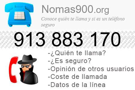 Teléfono 913883170