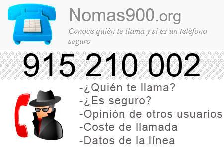 Teléfono 915210002