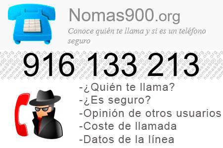 Teléfono 916133213