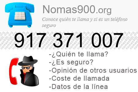 Teléfono 917371007