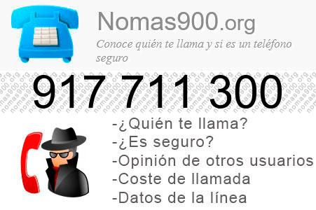 Teléfono 917711300