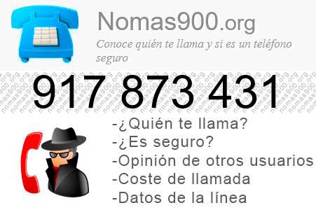 Teléfono 917873431