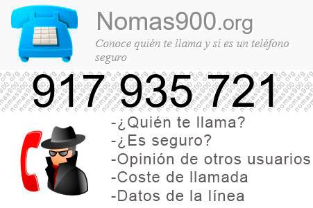 Teléfono 917935721