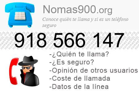 Teléfono 918566147