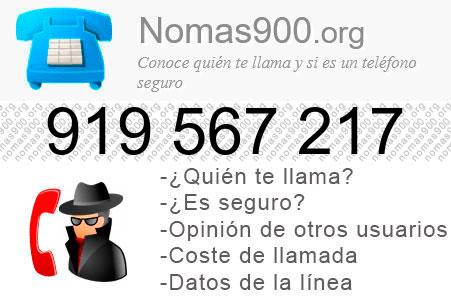 Teléfono 919567217