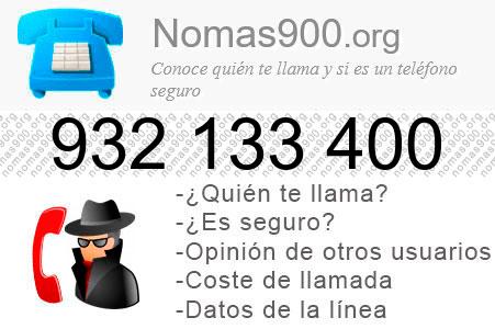 Teléfono 932133400