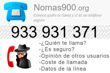 Teléfono 933931371